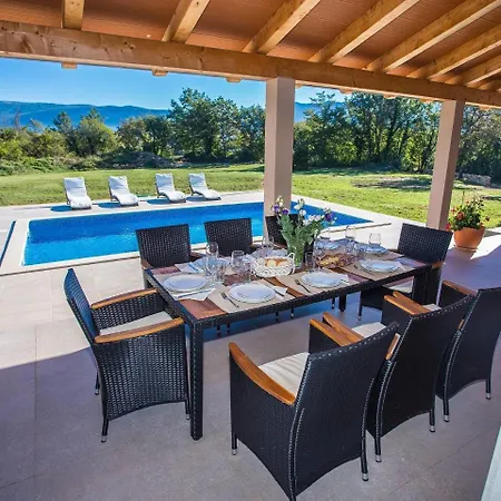 Modern Villa With Private Swimming Pool In Krsan Plomin